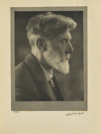 ロバート・ブリッジス 作： Alvin Langdon Coburn