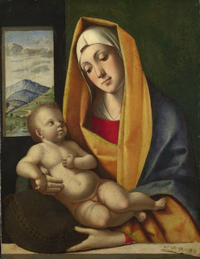 聖母子、1483年頃 作： Alvise Vivarini