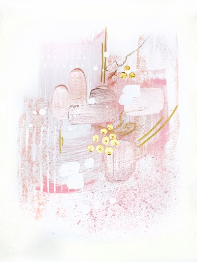 柔らかな頬紅の抽象画 作： Alyson Storms