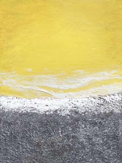 質感あふれるビーチの抽象画 作： Alyson Storms