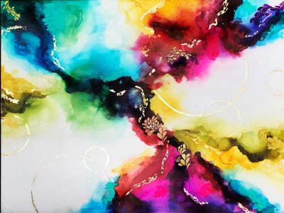 鮮やかな抽象的な流れ 作： Alyson Storms