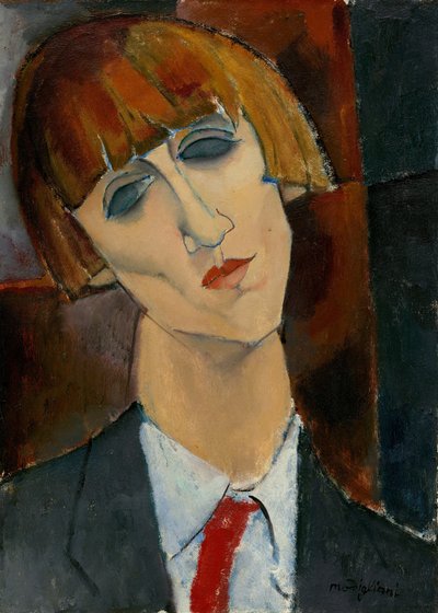 キスリング夫人、c。 1917年。 作： Amedeo Modigliani