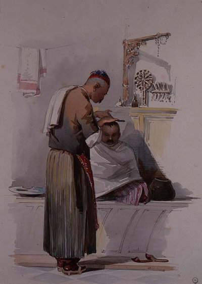 1855年頃のA Barber 作： Amadeo Preziosi