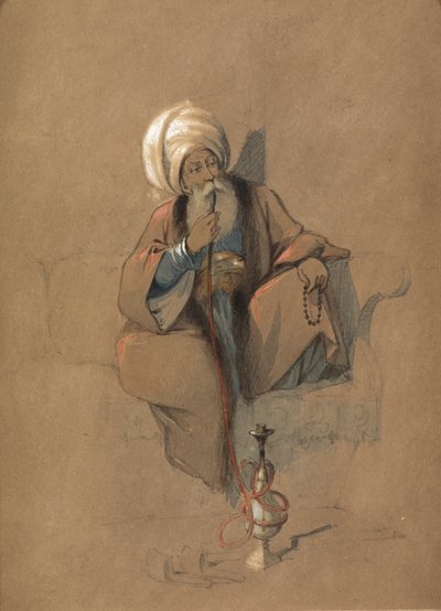 Huqqa喫煙者 作： Amadeo Preziosi