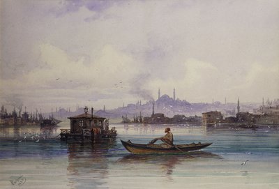 ボスポラス海峡、1865 作： Amadeo Preziosi