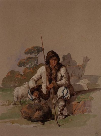 シェパード、1855年頃 作： Amadeo Preziosi