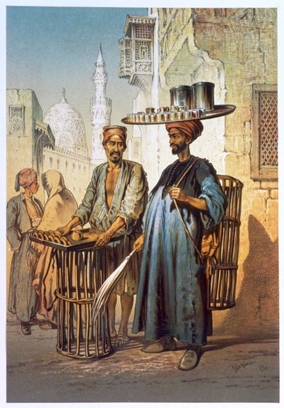 茶売り、1862年 作： Amadeo Preziosi