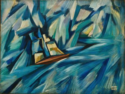 ヨット、1914年頃（キャンバスに油彩） 作： Amadeu de Souza Cardoso