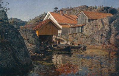 岩の間、Mol、Nye-Hellesund 作： Amaldus Nielsen