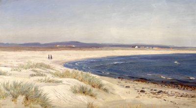 ノルウェー語  浜辺の人々 作： Amaldus Nielsen