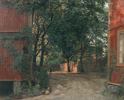 夕刊が届く 作： Amaldus Nielsen