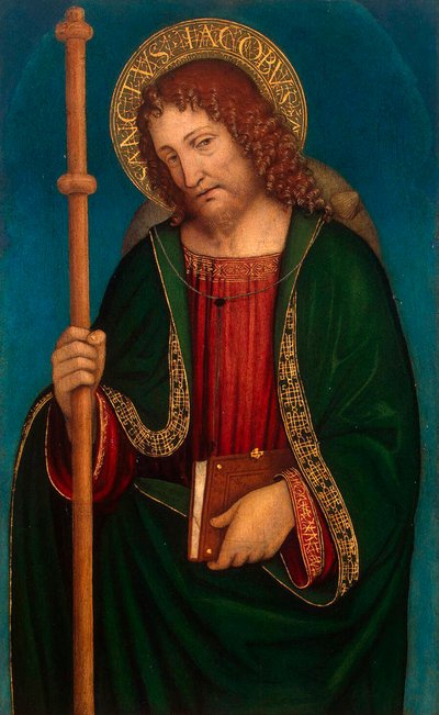Saint James the Elder」1500年頃の作品。 作： Ambrogio Bergognone