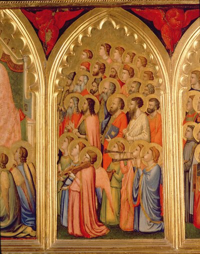 ヴァージンポリプティクの戴冠式（中央右のパネル）（66540-66551も参照） 作： Ambrogio Bondone Giotto