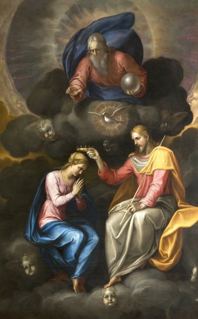 聖母の戴冠式 作： Ambrogio Giovanni Figino