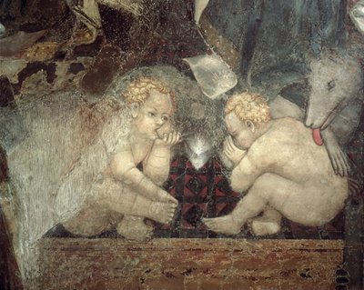 善政の寓意、ロムルスとレムスの詳細、1338年〜40年 作： Ambrogio Lorenzetti