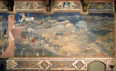 田舎の良い政府の効果 作： Ambrogio Lorenzetti