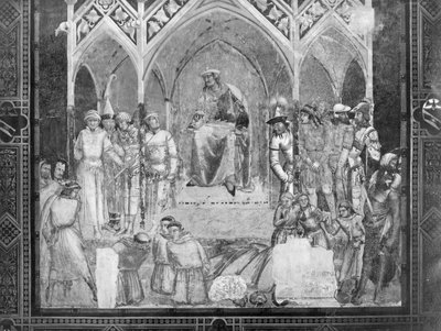 スルタンの前のフランシスコ会修道士の斬首、1331年 作： Ambrogio Lorenzetti