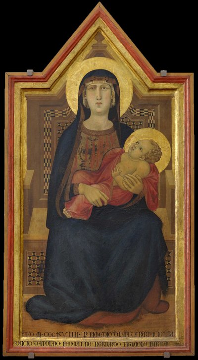 聖母子が即位した1319年。 作： Ambrogio Lorenzetti