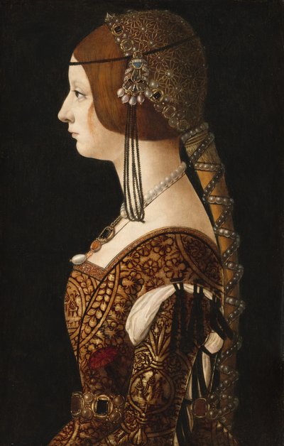 ビアンカ マリア スフォルツァ、おそらく 1493 年。 作： Ambrogio de Predis