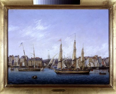 アーブル港」 ルイ・ガルネレイ作 1820年頃 油彩・キャンバス 高さ0.330 奥行き0.460CCIP Coll. 作： Ambroise Louis Garneray