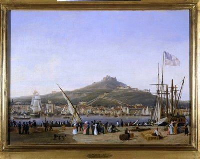 マルセイユの港 ルイ・ガルネレイ作 1820年頃 油彩・キャンバス 高さ0.330 奥行き0.460CCIP Coll. 作： Ambroise Louis Garneray