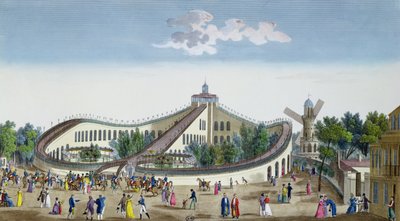 プロムナードエエリエンヌ、ジャルダンバウジョン、陛下の臨席により表彰される、1817年8月2日、c.1817（カラー彫刻） 作： Ambroise Louis Garneray