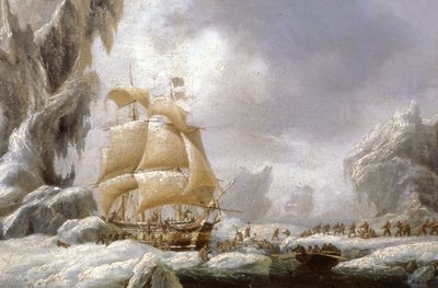 デュモン・デュルヴィルの船が南極の流氷に閉じ込められた 作： Ambroise Louis Garneray