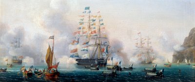 Translation des ashes de Napoleon I le 7/10/1840 Ambroise Louis Garneray (1783-1857) の絵画 19世紀 Sevres, archives de la manufacture - ナポレオン1世の遺灰を1840年10月7日に移送する。アンブロワーズ・ルイ・ガルネレイ（1783-1857）の絵画 作： Ambroise Louis Garneray