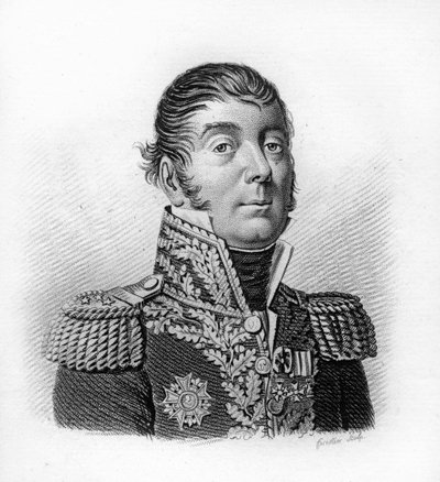 アントワーヌ・ギヨーム・ランポン（1759-1842）-「フランスの勝利と征服に続く将軍たちの肖像」にて。1818年にAmbroise Tardieuが描いたもの。Stellaコレクション。 作： Ambroise Tardieu