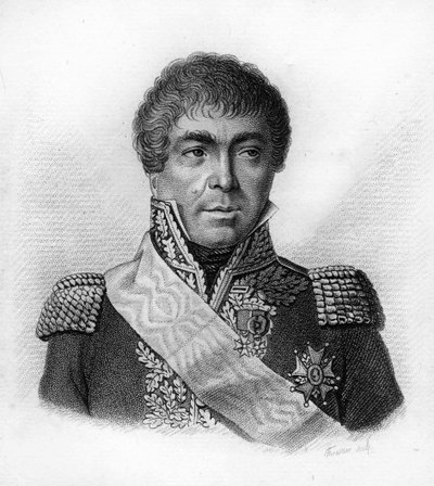 Edmé Etienne Borne DESFOURNEUES (1767-1849) - "Portraits of French generals following the victories and conquests of French" に掲載されています。1818年にAmbroise Tardieuが描いたもの。Stellaコレクション。 作： Ambroise Tardieu