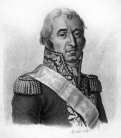 François CHASSELOUP LAUBAT (1754-1833) - "Portraits of French generals following the victories and conquests of French "にて。1818年にAmbroise Tardieuが描いたもの。Stellaコレクション。 作： Ambroise Tardieu