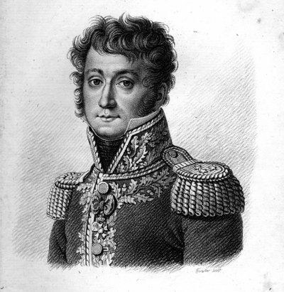 バロン・ジルベール・デジレ・ジョセフ・バチュル将軍。(1777-1849).in "Portraits of the French Generals".1818年にAmbroise Tardieuによって彫られたもの。ステラコレクション 作： Ambroise Tardieu