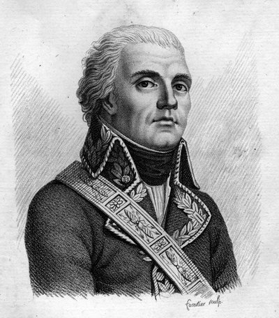 ジャック・デュゴミエフランスの将軍（1738年から1794年）。「Portraits of the French generals following the victories and conquests of the French」の中の一人。1818年にAmbroise Tardieuによって彫られたもの。ステラコレクション。 作： Ambroise Tardieu