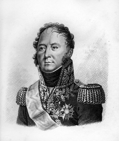 オーギュスタン・ダニエル・ベリアル将軍（1769-1832）-「フランスの勝利と征服に続く将軍たちのポートレート」に掲載。1818年にAmbroise Tardieuが描いたもの。Stellaコレクション。 作： Ambroise Tardieu