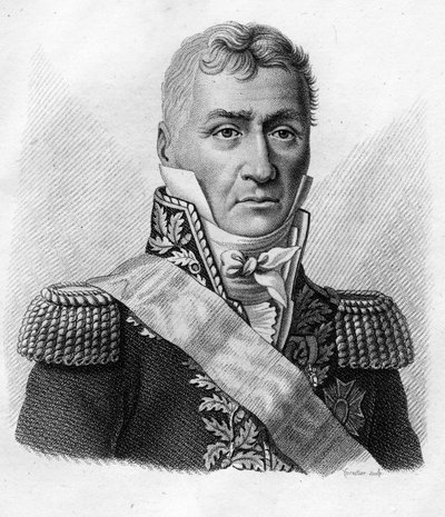 Louis Friant (1758-1829) - 「フランスの勝利と征服に続く将軍たちのポートレート」の中の一人。1818年にAmbroise Tardieuが彫ったもの。Stellaコレクション。 作： Ambroise Tardieu