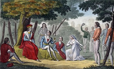 ヴァンセンヌの森ですべての臣下に正義を行う「サン・ルイ」ことルイ9世（1214年～1270年） - 1825年にAmbroise Tardieuがデザイン、彫刻したもの。 作： Ambroise Tardieu