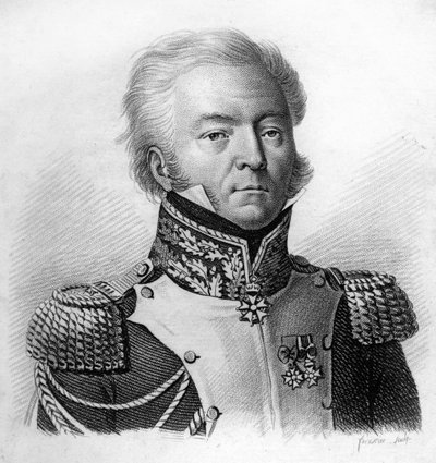 Louis Lepic 師団長 (1765-1847) - 「フランスの勝利と征服に続く将軍たちのポートレート」に掲載。1818年にAmbroise Tardieuが彫ったもの。Stellaコレクション。 作： Ambroise Tardieu
