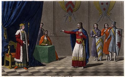 Louis V le Faineant (c. 967-987), 986年に後のフランス王であるHugues Capetの保護によりフランス王となり、1825年にAmbroise Tardieuによって墓が作られた。 作： Ambroise Tardieu