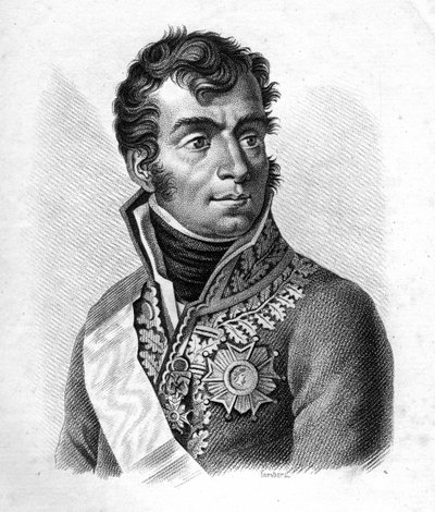 Marechal Auguste Frederic Louis (Augute-Frederic-Louis) de Viesse de Marmont (1774-1852), Duke of Raguse - Portraits of the French generals following the victories and conquests"".1818年にAmbroise Tardieuが彫ったもの。ステラコレクション。 作： Ambroise Tardieu