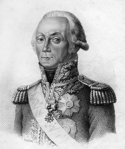 Marshal Kellermann.François Etienne Christophe Kellermann, Duke of Valmy Maréchal de France (1735 to 1820) in "Portraits of the French generals following the victories and conquests of French".1818年にAmbroise Tardieuが描いたもの。Stellaコレクション。 作： Ambroise Tardieu
