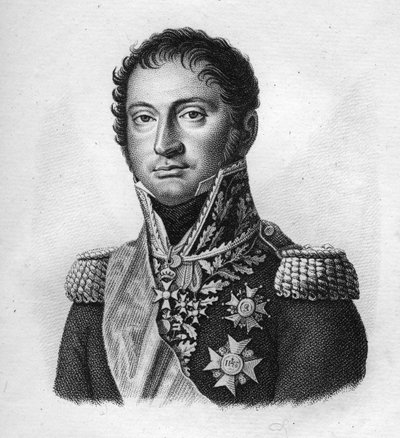 レイユ元帥Honoré Charles, Count Reille Maréchal of France (1775 to 1860).in" Portraits of the French generals following the victories and conquests of the French".1818年にAmbroise Tardieuが彫ったもの。ステラコレクション。 作： Ambroise Tardieu