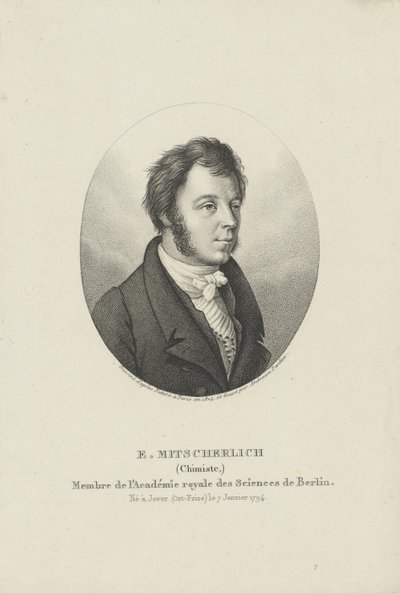 Eilhard Mitscherlich 1794-1863の肖像、c。 1830-1840。 作： Ambroise Tardieu