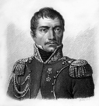 Genereral Philippe Auguste Eugène Merlin de DOUAI 1754-1838のポートレート - 「Portraits of French Generals following victories and conquests」に掲載されています。1818年にAmbroise Tardieuが描いたもの。Stellaコレクション。 作： Ambroise Tardieu