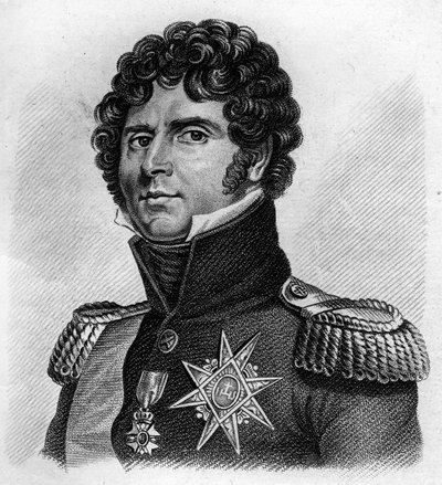 portrait Charles Jean - Baptiste Bernadotte (1763-1844), フランスの元帥、スウェーデンとノルウェーのシャルル14世。"Portraits of the French Generals "に掲載されている。1818年にAmbroise Tardieuが彫ったもの。ステラコレクション 作： Ambroise Tardieu