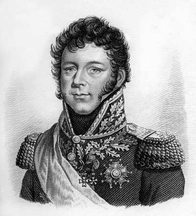 将軍ニコラ・ジョセフ・メゾン（Nicolas Joseph Maison）の肖像画（1771-1840年）-「フランスの勝利と征服に続く将軍たちの肖像」に掲載。1818年にAmbroise Tardieuによって彫られたもの。Stellaコレクション。 作： Ambroise Tardieu
