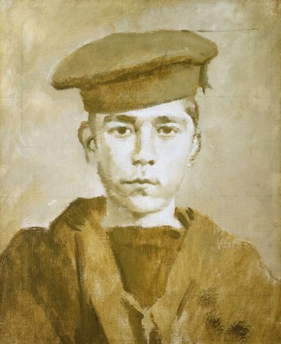 ジョン・トラヴァース・コーンウェル《一等少年（1900-1916）》20世紀（油彩） 作： Ambrose McEvoy