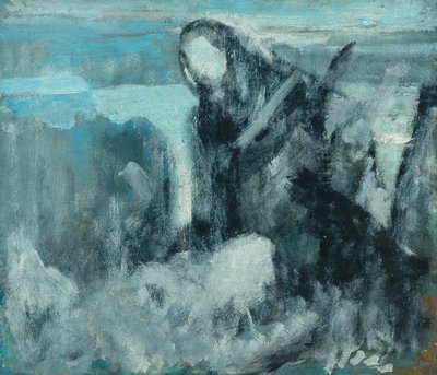 「ネットメンダー」のスケッチ、1911年〜12年 作： Ambrose McEvoy