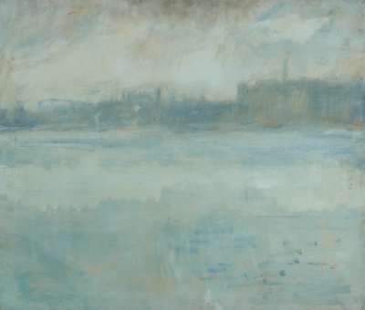 グロブナーロードのアーティストの家からのテムズ川 作： Ambrose McEvoy
