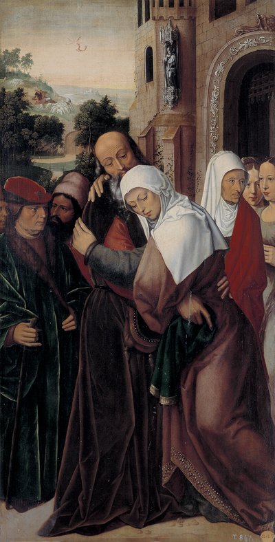 ゴールデンゲートでの聖人ヨアヒムとアンの出会い 作： Ambrosius Benson