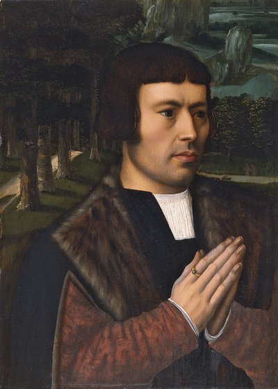 祈る人の肖像画 作： Ambrosius Benson